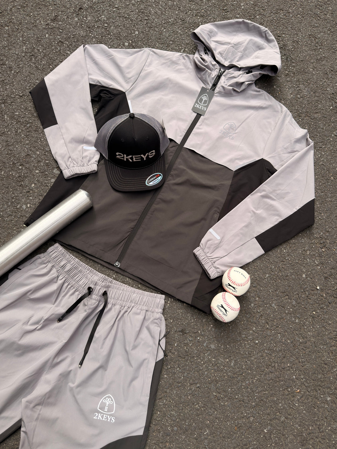 2KEYS — Monochrome Hustle Tracksuit