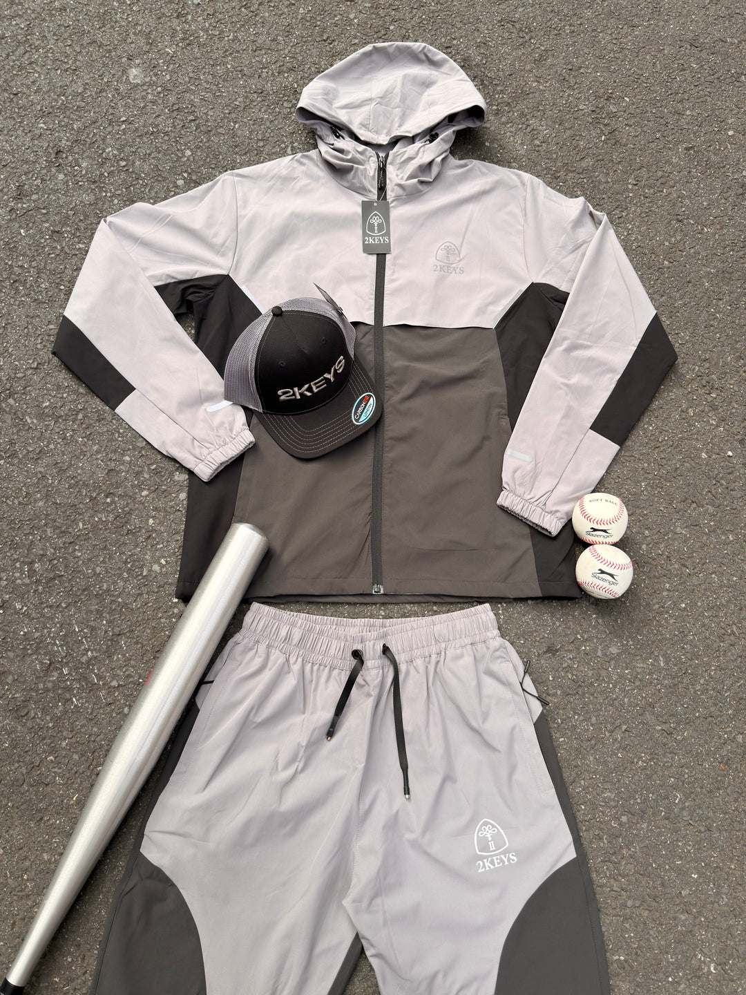 2KEYS — Monochrome Hustle Tracksuit