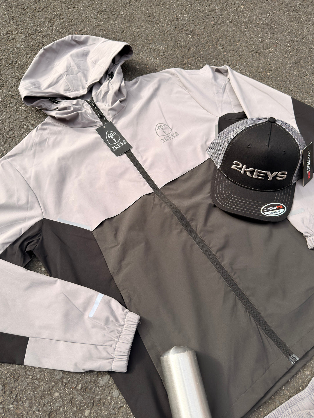 2KEYS — Monochrome Hustle Tracksuit
